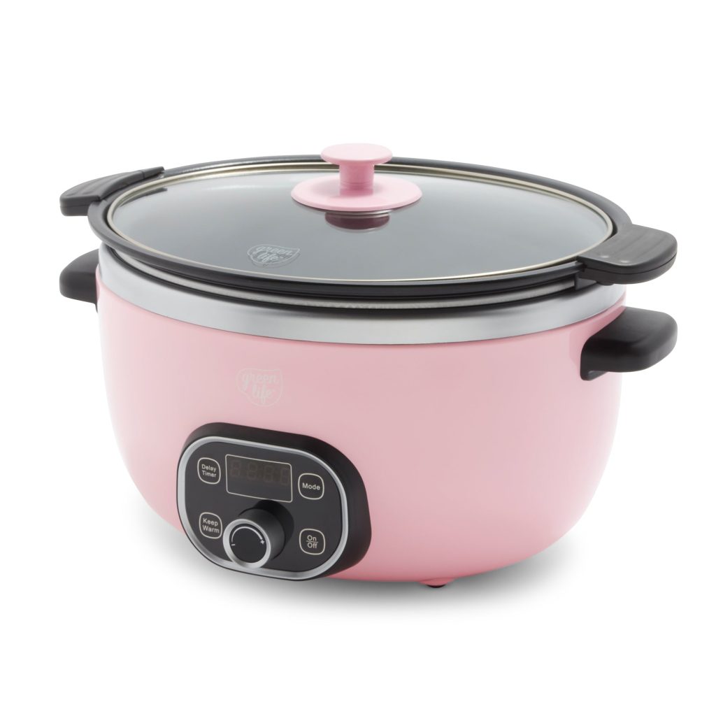 GreenLife Healthy 6-Quart Slow Cooker | Pink