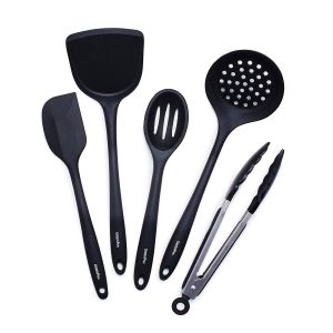 5-Piece Silicone Utensil Set | Black