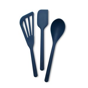 Platinum Silicone Tools 3-Piece Utensil Set | Navy