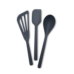 Platinum Silicone Tools 3-Piece Utensil Set | Gray