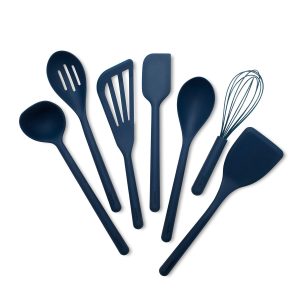 Platinum Silicone Tools 7-Piece Utensil Set | Navy