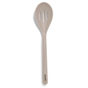 Platinum Silicone Slotted Spoon | Taupe