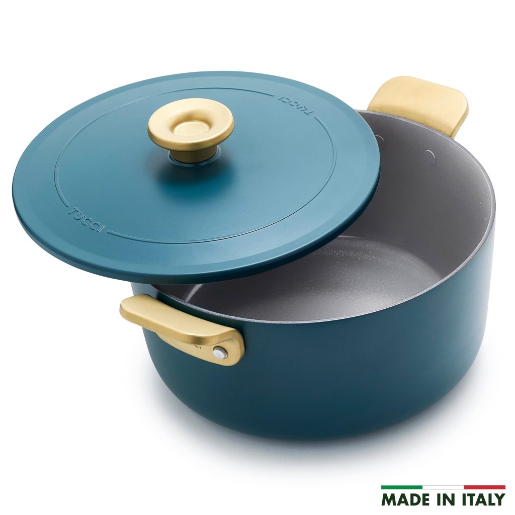 Stanley Tucci? Ceramic Nonstick 6.5-Quart Dutch Oven | Venetian Teal