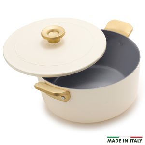 Stanley Tucci? Ceramic Nonstick 6.5-Quart Dutch Oven | Carrara White