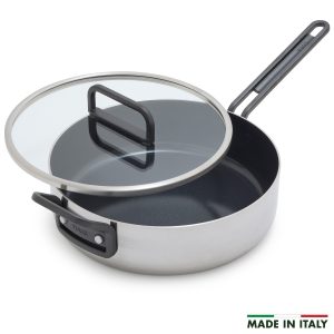 Stanley Tucci? Stainless Steel Ceramic Nonstick 4-Quart Saut?? Pan with Lid
