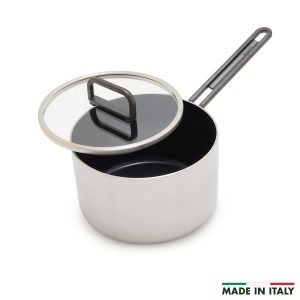 Stanley Tucci? Stainless Steel Ceramic Nonstick 4-Quart Saucepan with Lid