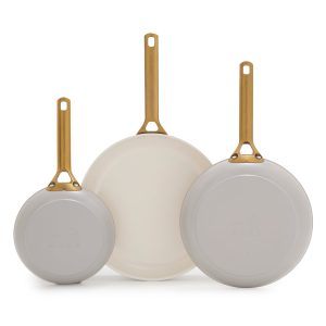 Reserve Pro Ceramic Nonstick 8. 10 and 12 Frypan Set | Oyster