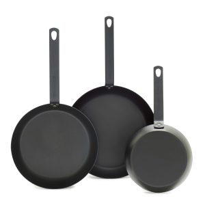 Merten & Storck Carbon Steel 8. 10 and 12 Frypan Set