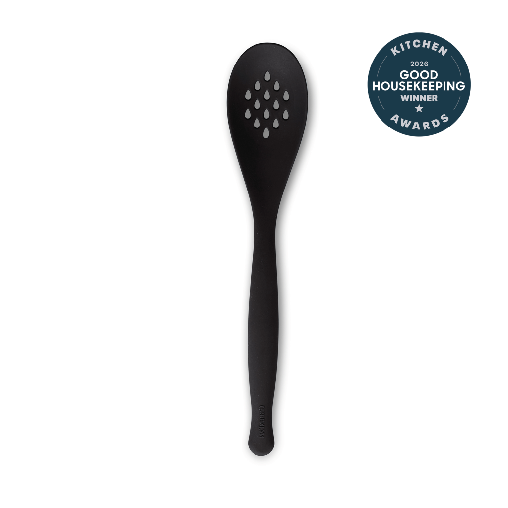 Premiere Silicone Slotted Spoon | Black