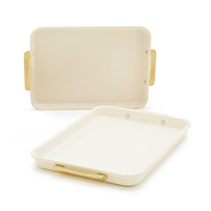 Reserve Bakeware 2-Piece 13 x 9 Quarter Sheet Pan Set | Cream