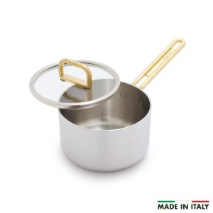 Stanley Tucci? Uncoated Stainless Steel 2-Quart Saucepan with Lid