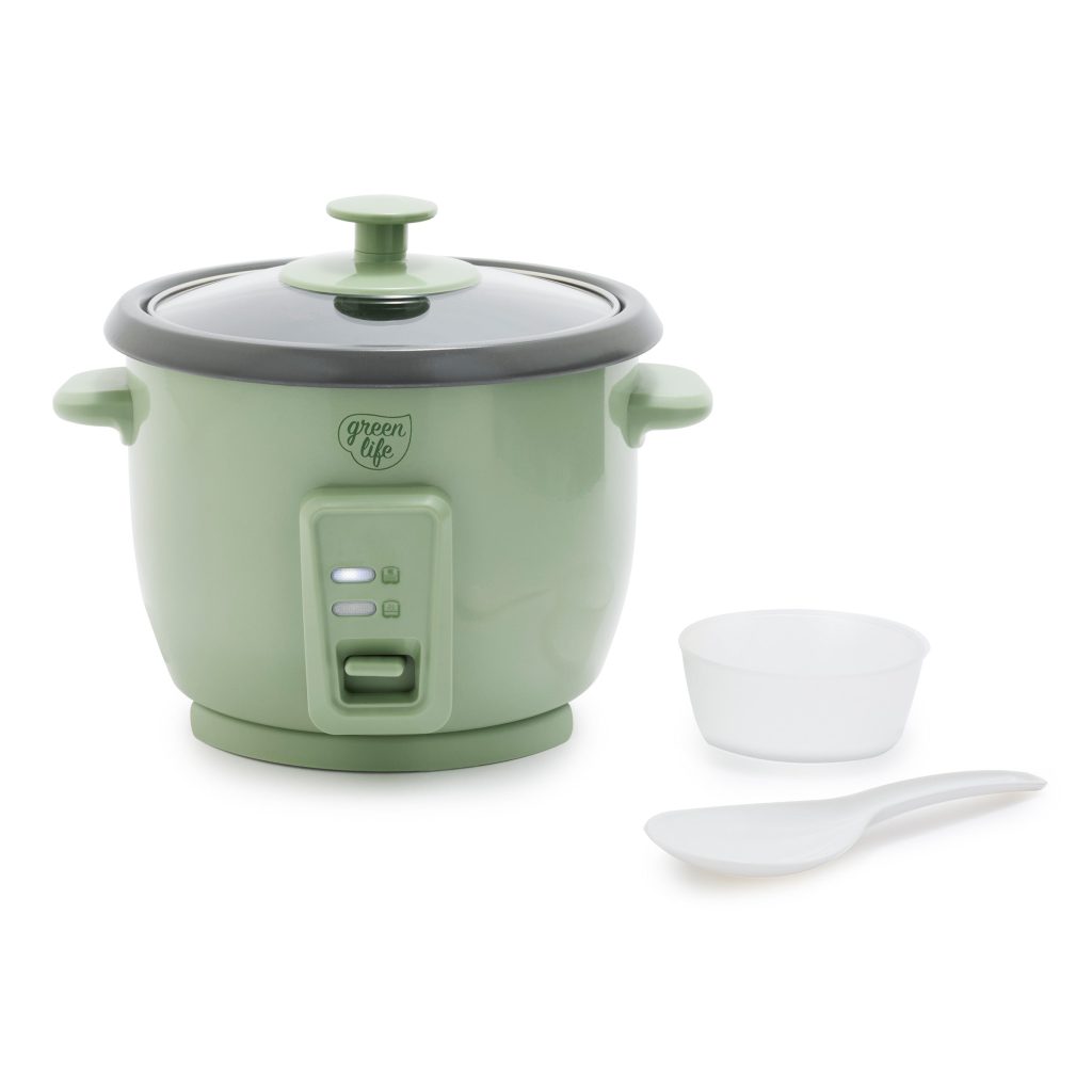 GreenLife 6-Cup Rice Cooker | Sage Green