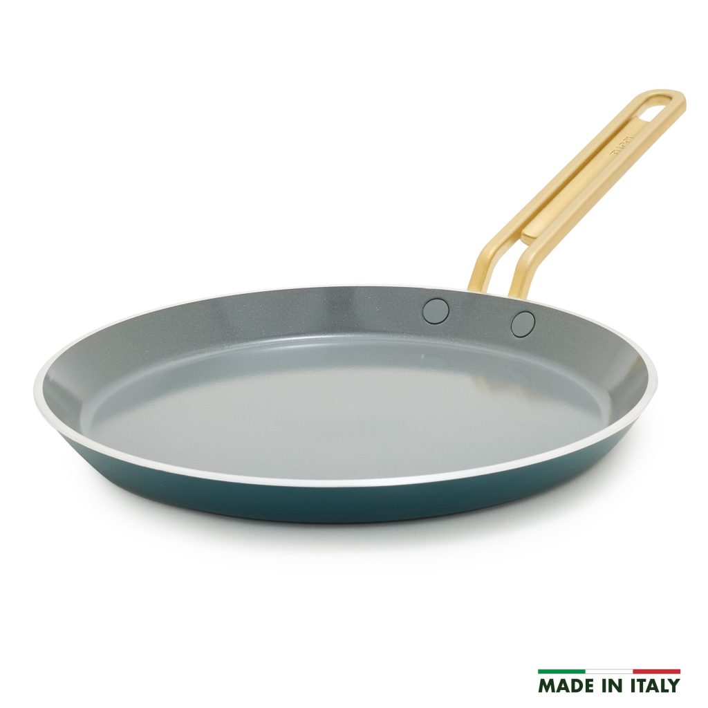 Stanley Tucci? Ceramic Nonstick 10 Crepe and Omelette Pan | Venetian Teal