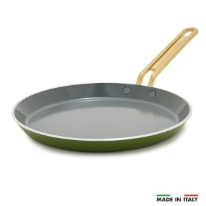 Stanley Tucci? Ceramic Nonstick 10 Crepe and Omelette Pan | Tuscan Olive