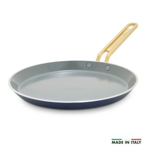 Stanley Tucci? Ceramic Nonstick 10 Crepe and Omelette Pan | Marino Blue