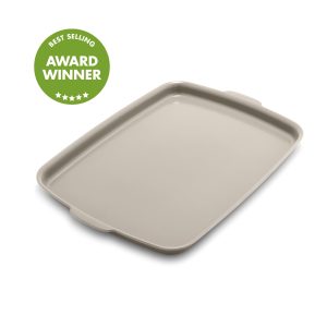 Premiere Ovenware Ceramic Nonstick 18 x 13 Half Sheet Pan | Taupe