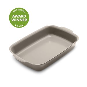 Premiere Ovenware Ceramic Nonstick 13 x 9 Rectangular Baker | Taupe