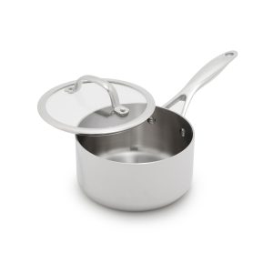 Valencia Pro Stainless Steel Uncoated 1.6-Quart Saucepan with Lid
