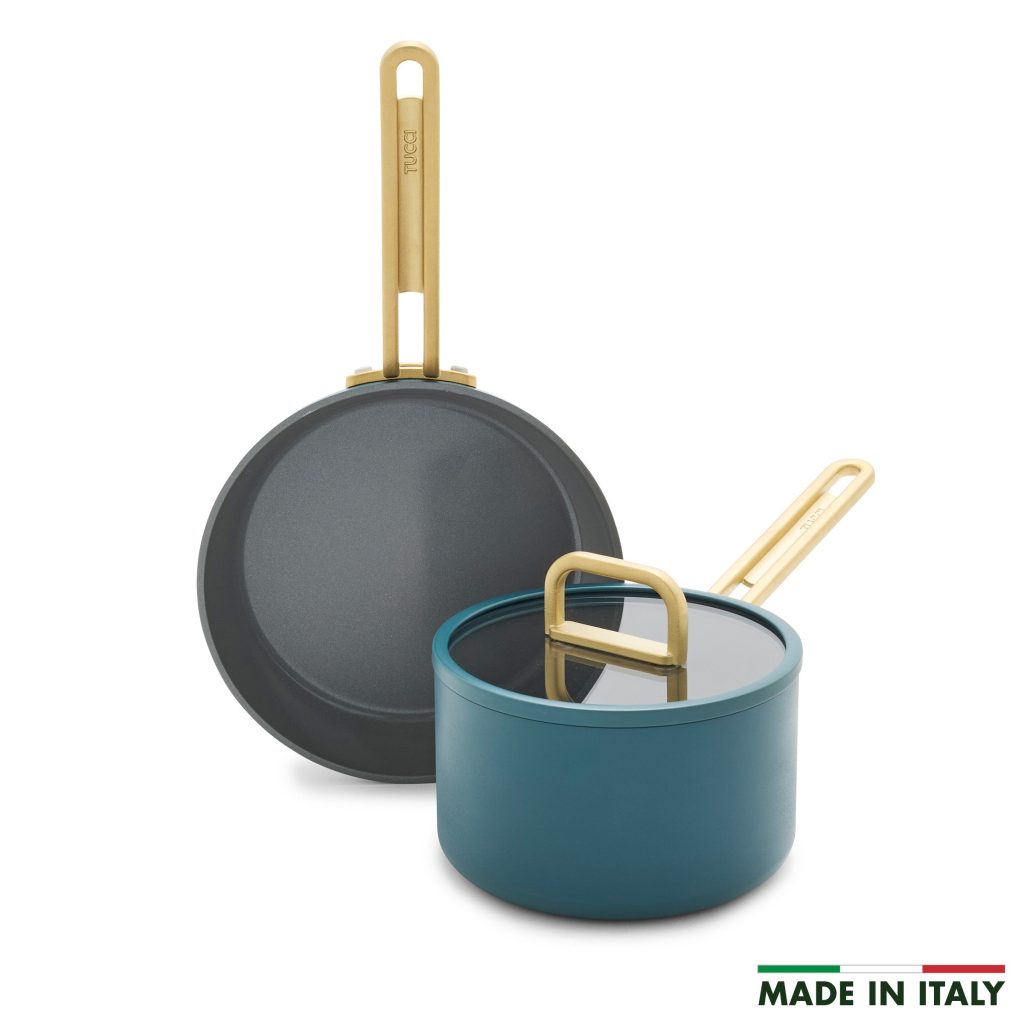Stanley Tucci? Ceramic Nonstick 3-Piece Mini Set | Venetian Teal