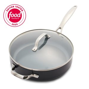 Valencia Pro Ceramic Nonstick 4.5-Quart Saut?? Pan with Lid