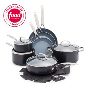 Valencia Pro Ceramic Nonstick 11-Piece Cookware Set | Gray