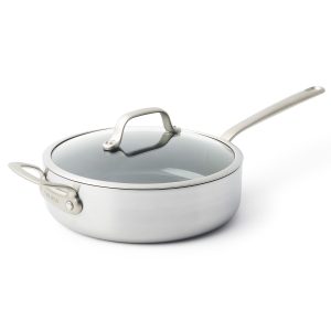 Craft Stainless Steel 4-Quart Saut?? Pan with Lid and Helper Handle