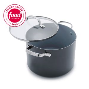 Valencia Pro Ceramic Nonstick 8-Quart Stockpot with Lid