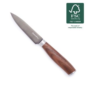 Premiere Titanium Cutlery 4 Paring Knife with Walnut Handle