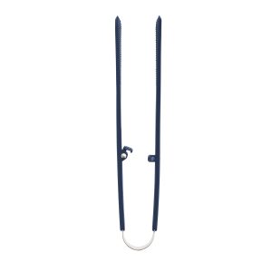 Platinum Silicone Wide Tongs | Navy