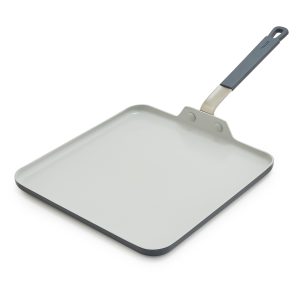 Bobby Flay by GreenPan Professional Ceramic Nonstick 11 Square Griddle | Graphite
